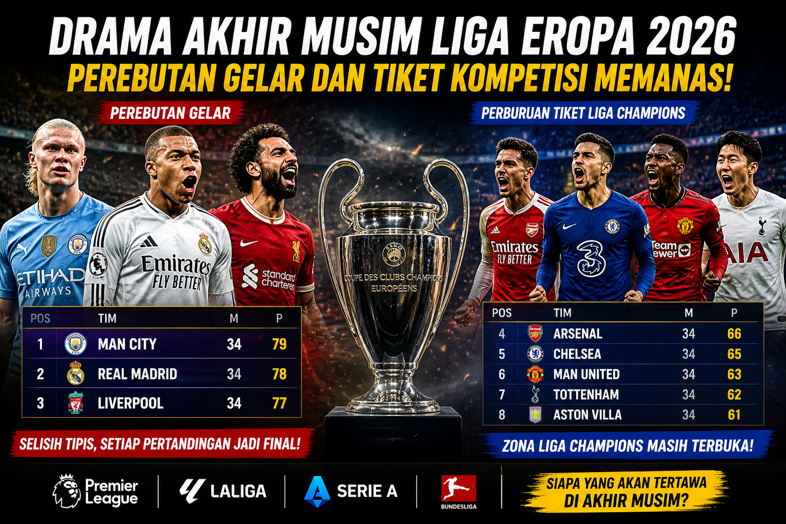 drama akhir musim liga Eropa